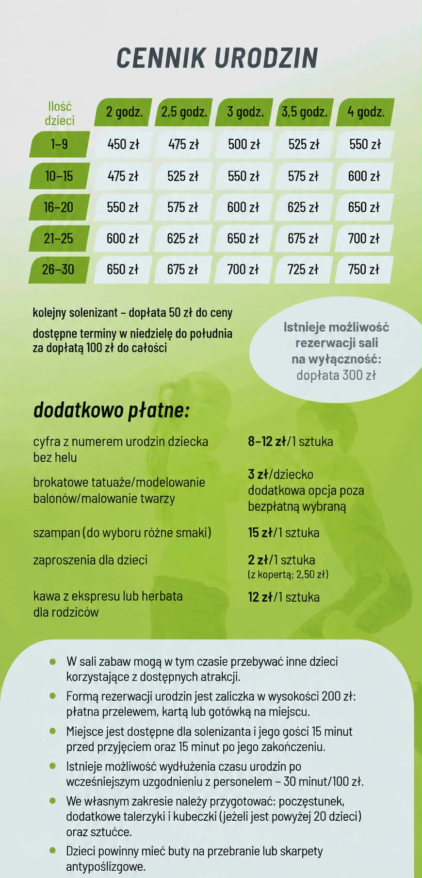 Oferta organizacji urodzin w Małpim Gaju