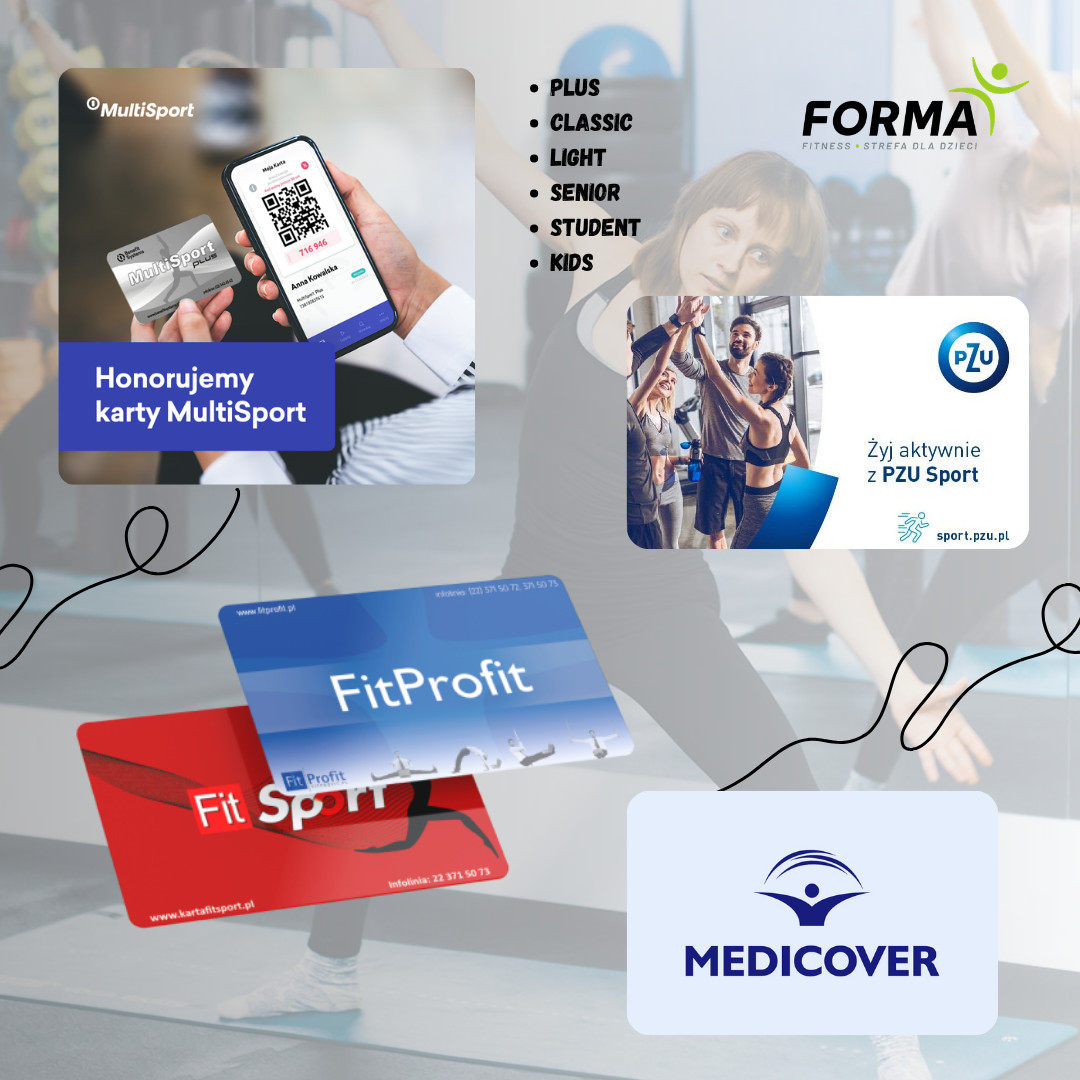 Honorujemy karty MultiSport i Medicover Sport